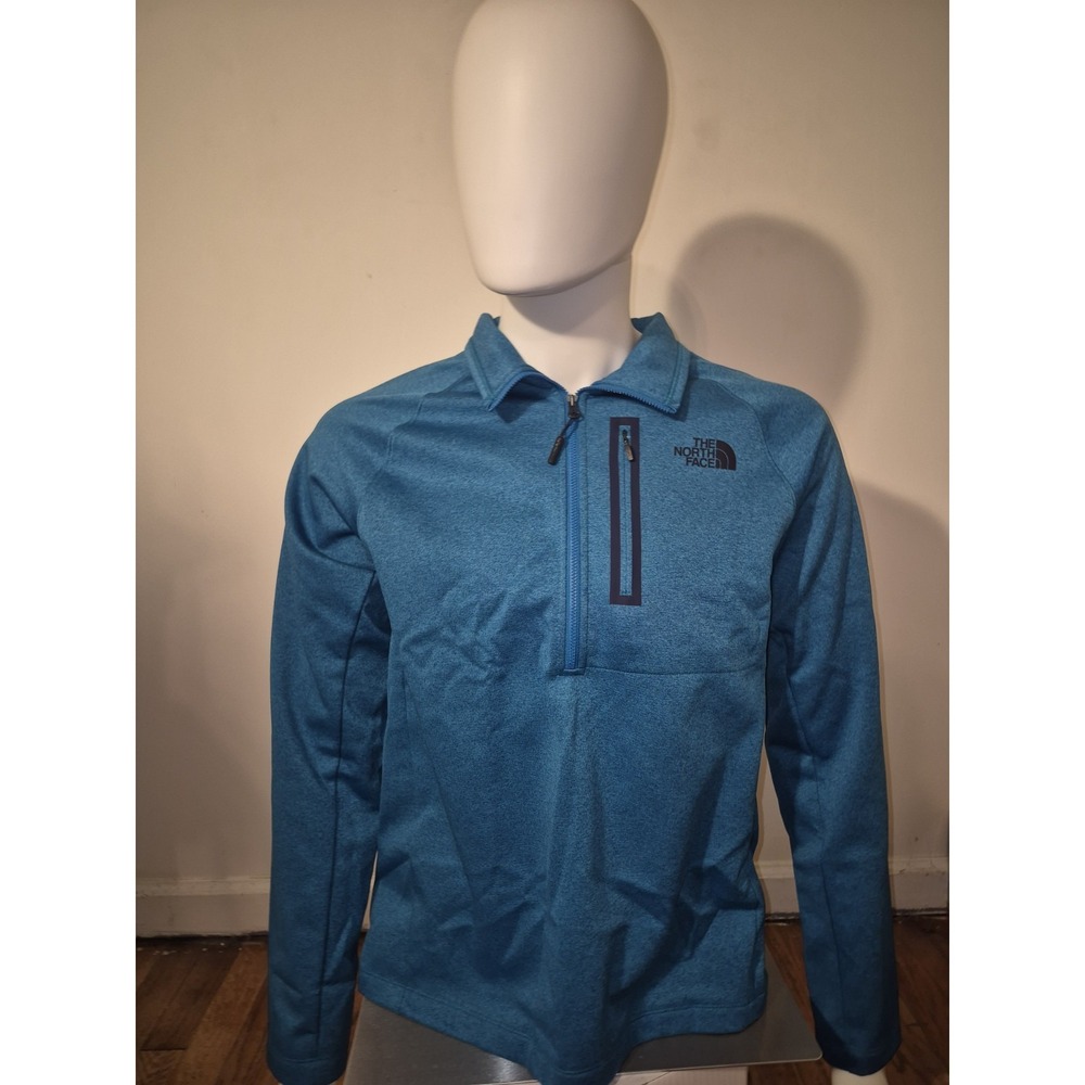 The North Face Canyonlands 1/2 Zip Fleece Pullover Men's Med.Blue Stretch Hiking